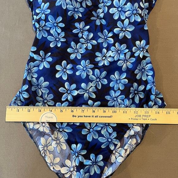 L.L. Bean Women's BeanSport Scoopneck Tanksuit - Size 14L NEVER WORN - Blue - Picture 10 of 11